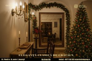 Decoratiuni de Craciun in Stil Interbelic: Eleganța Nobiliară a Eko Group Vila în Expoziția Crăciunul Anilor ’30
